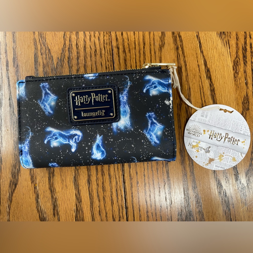 NEW Loungefly Harry Potter Patronus AOP Wallet